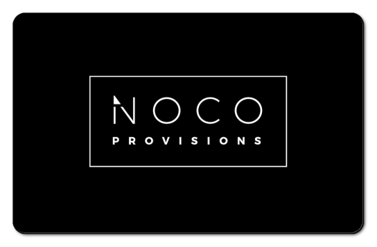 Noco logo on black background